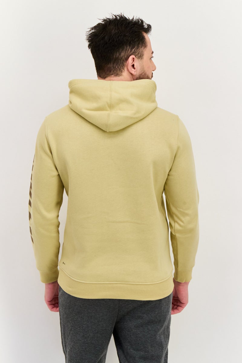 Hurley Men Sportswear Fit Solid Outdoor Hoodie, Khaki  - Image 3