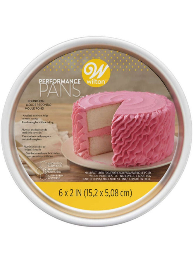Wilton قوالب كعك دائرية من الألومنيوم مقاس 6 بوصات من Performance Pans - Image 3