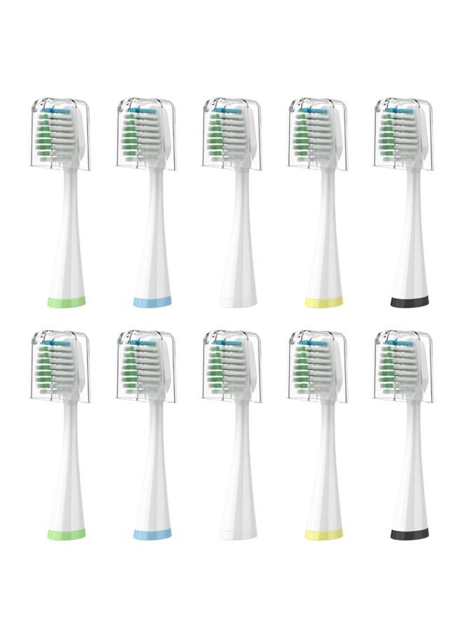 FreFeel Replacement Brush Heads for Smile Bright Platinum Sonic Electric Toothbrush, Soft Bristles, 8-Pack - Image 1
