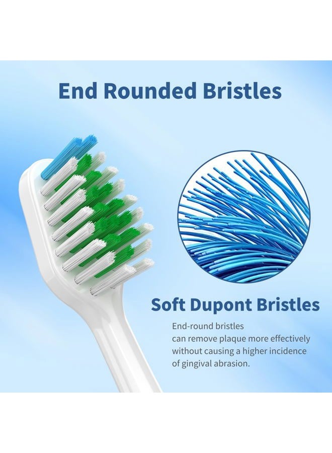 FreFeel Replacement Brush Heads for Smile Bright Platinum Sonic Electric Toothbrush, Soft Bristles, 8-Pack - Image 5