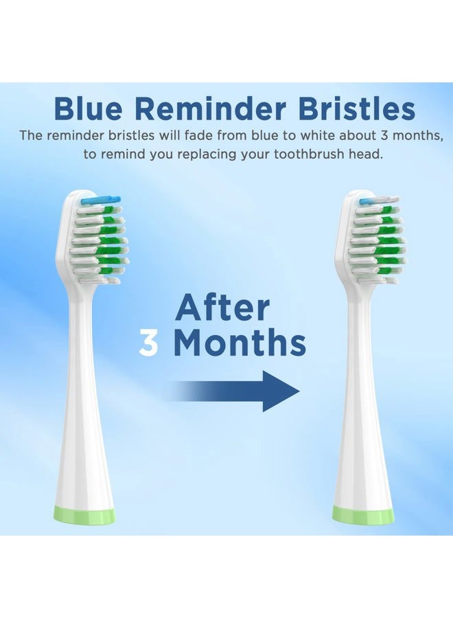 FreFeel Replacement Brush Heads for Smile Bright Platinum Sonic Electric Toothbrush, Soft Bristles, 8-Pack - Image 4