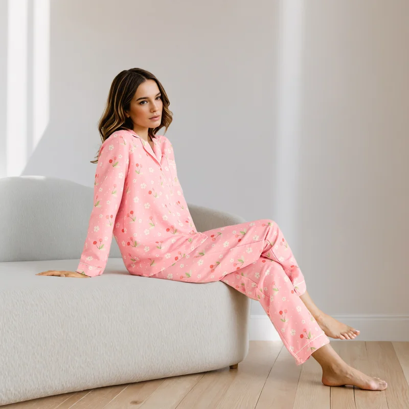 Aadaraya Floral Print Pyjama Set