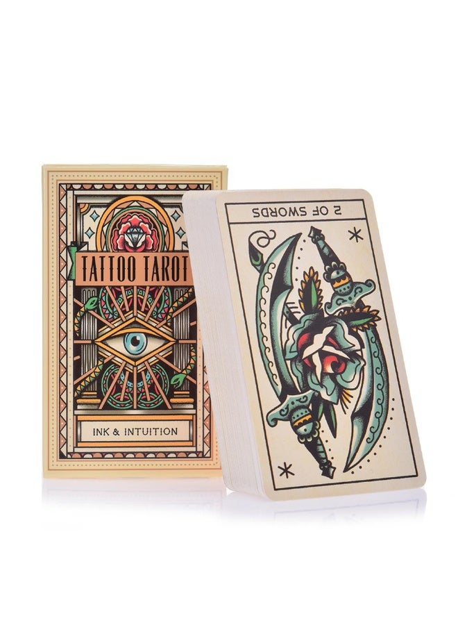 NIBEMINENT Body Tattoo Tarot Cards - 78 Tarot Cards PDF Guidebook - Women's Divination Tarot Deck - Party Board Game - Image 5