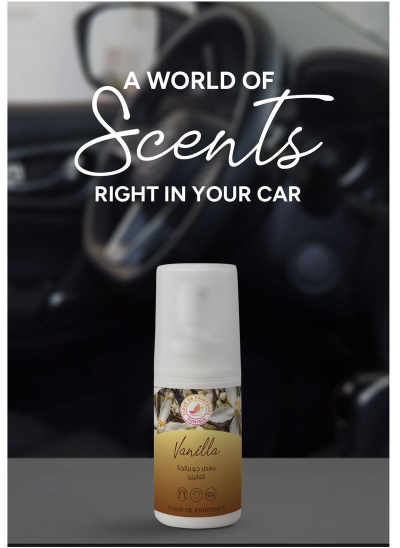 Fleur De Printemps Vanilla Air Freshener Spray | 30ml | Warm & Cozy Aroma | Gas-Free & Anti-Smoking | Ideal for Home, Car, Office  - Image 2