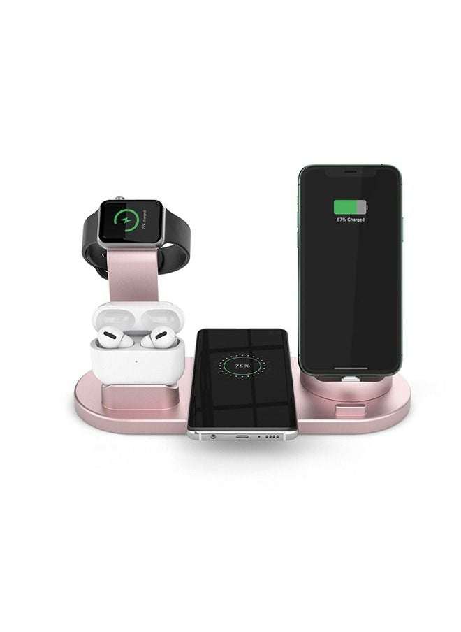 Arabest - 3-in-1 Wireless Charger,Fast Wireless Charging Station  Rotatable  Dock for Apple Watch/AirPods/Pencil, iPhone Series/Micro/Type C Phones and Galaxy Series - Image 1
