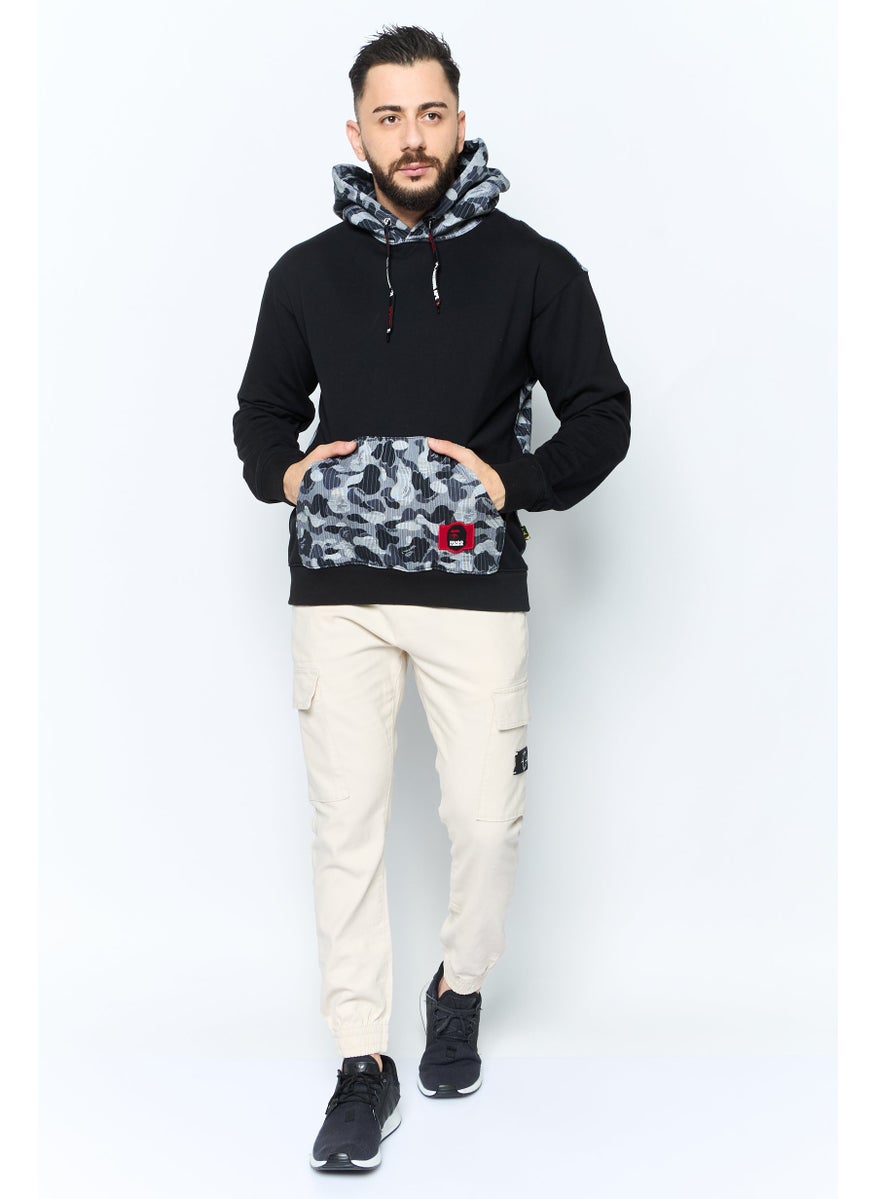 HUGO by Hugo Boss Hugo x Mr Bathing Ape Men Brand Logo Long Sleeves Hooded Sweatshirt, Black  - Image 2