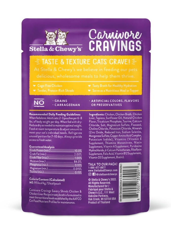 Stella & Chewys Stella & Chewy's Carnivore Cravings Chicken & Chicken Liver Recipe - 2.8 Oz  - Image 2