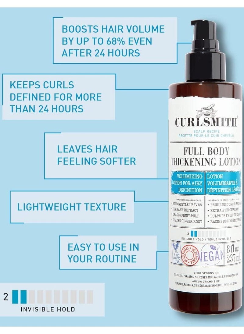 CURLSMITH Curlsmith - Full Body Thickening Lotion - Instant Volume for All Hair and Curl Types, Vegan (237ml/8 fl oz)  - Image 2
