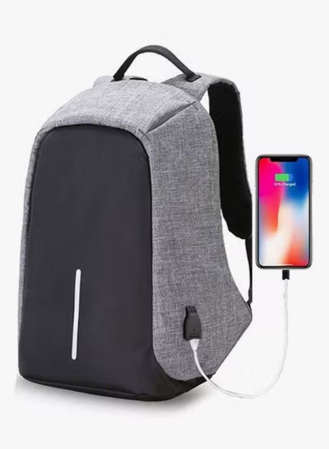 ACLIX Anti Theft Backpack With USB Charging Port Black - Image 2