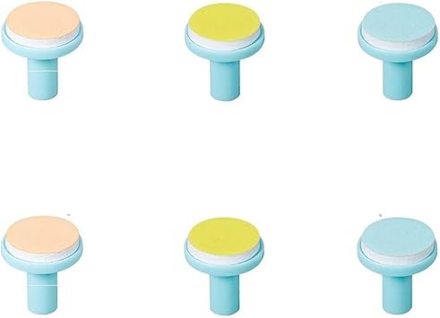 Jaybva Replacement Pads for Electric Baby Nail Trimmer Jaybva 6PCS Replacement Grinding Heads Polish Disc for Standard Nail File Clippers and Cutter Kit Blue - Image 1
