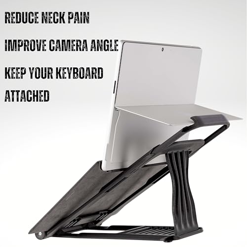 CUTTING EDGE INDUSTRIES Stand for Surface Pro with Keyboard Attached — Ergonomic Desk Stand Compatible with Surface Pro 11/10/9/8/7/6/5/X & Go — Adjustable Height, Lightweight, Travel Friendly | CUTTING EDGE INDUSTRIES - Image 5