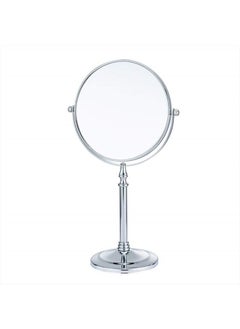 Makeup Mirror,Magnifying Mirror 1/20X Magnification, Large Table top Two-Sided Swivel Vanity Mirror, Chrome FinishStyle 1-8 inches