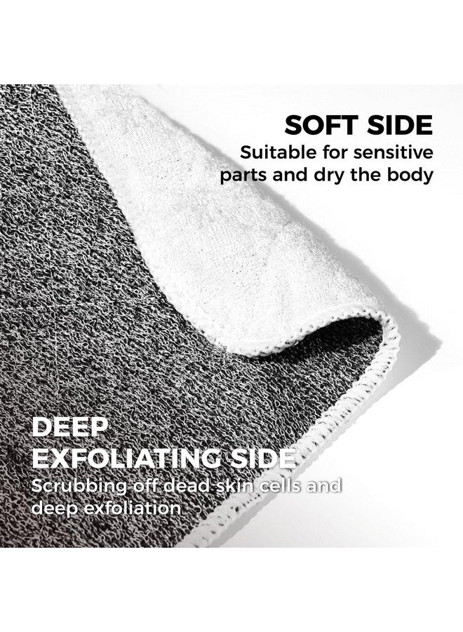 ZOMCHI 2 Count Washcloth, Exfoliating Washcloth for Dead Skin Removal, Dual Sided Exfoliating Washcloths (Deep and Soft) - Image 3