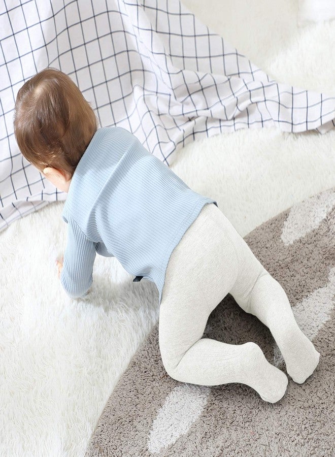 زاندو جوارب طويلة ناعمة محبوكة بنمط كابلات من زاندو للفتيات الصغيرات، جوارب بدون خياطة، سراويل أطفال، جوارب طويلة ملونة متنوعة، مناسبة للأطفال من عمر سنتين إلى أربع سنوات. - Image 5