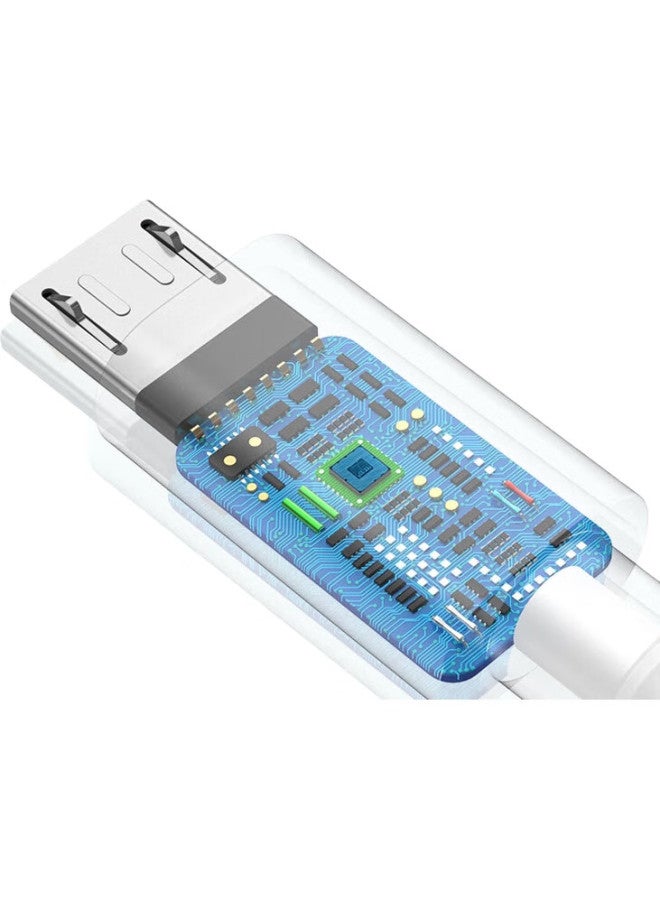 Zitai [2-Pack] Android Data Cable Micro Usb Interface Phone Charger Cable, 1 Meter, White (Non-Type C Interface) - Image 2