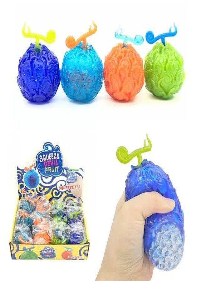 MASIPICKS Squishy Fruit Stress Ball for Kids Squeeze Toy for Pressure Relieve, Anti-Stress Anti Anxiety Multicolor Magic Mesh Ball Return Gifts (Pack of -1) (Random Color) - Image 4