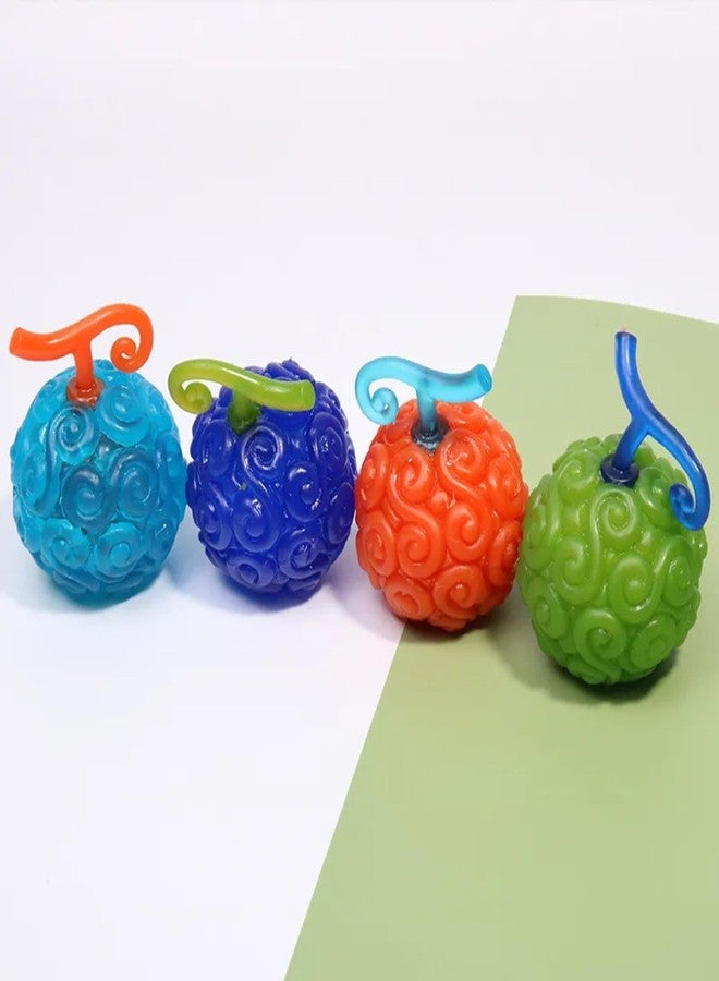 MASIPICKS Squishy Fruit Stress Ball for Kids Squeeze Toy for Pressure Relieve, Anti-Stress Anti Anxiety Multicolor Magic Mesh Ball Return Gifts (Pack of -1) (Random Color) - Image 3