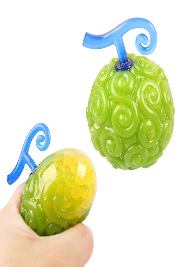 MASIPICKS Squishy Fruit Stress Ball for Kids Squeeze Toy for Pressure Relieve, Anti-Stress Anti Anxiety Multicolor Magic Mesh Ball Return Gifts (Pack of -1) (Random Color) - Image 1