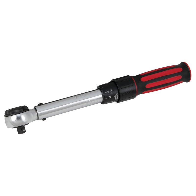 Performance Tool M197 3/8-Inch Drive Torque Wrench 250 inch/lb. - Dual Scale, Audible Click, Precision Ratchet - Image 3