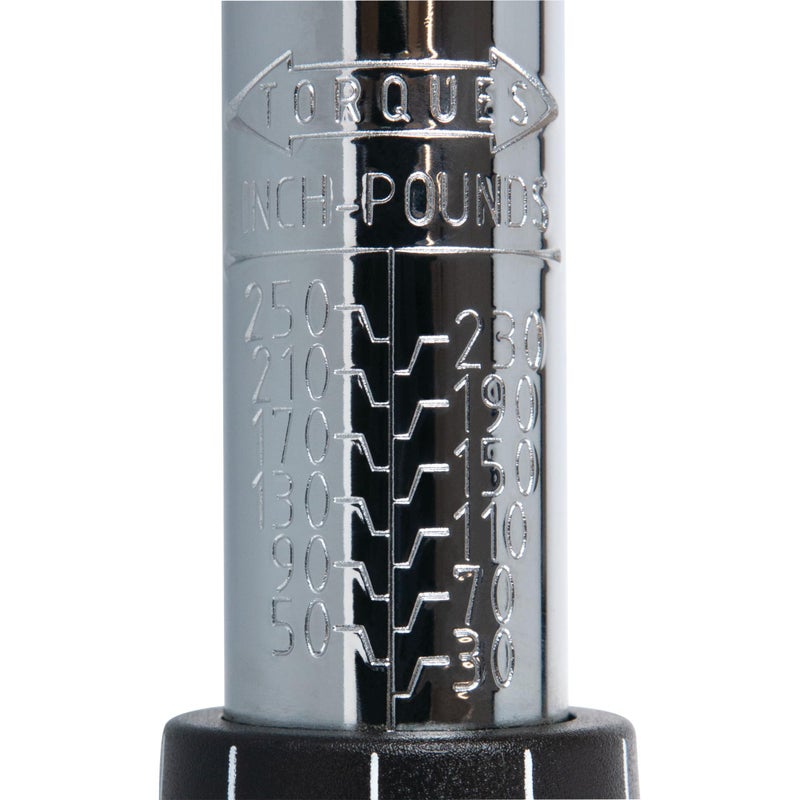 Performance Tool M197 3/8-Inch Drive Torque Wrench 250 inch/lb. - Dual Scale, Audible Click, Precision Ratchet - Image 5