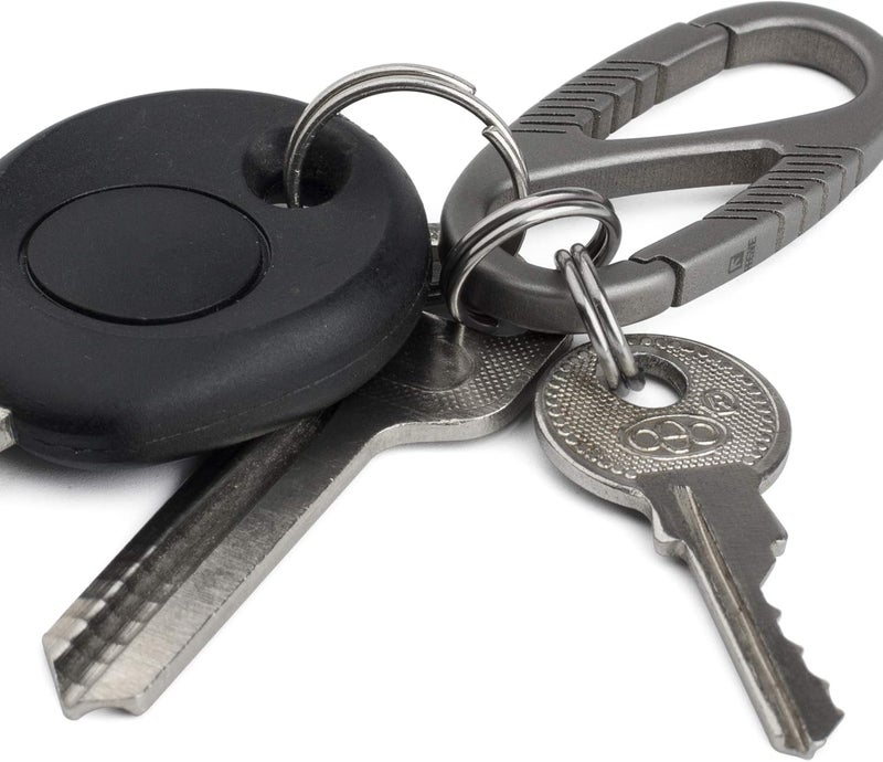 FEGVE Titanium Key Rings Split Rings, Small Keyrings, Jump Rings for Necklaces, Keys, Jewelry Attachment - 15pcs Mix 10/12/14mm (Silver) - Image 5