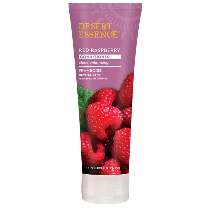 Desert Essence Red Raspberry Conditioner - 8 Fl Ounce - Shine Enhancing - Vitamin A & C - Smooth & Silky - Strengthing - Shea Butter - Calcium & Magnesium - Vitamin B5 - Image 1