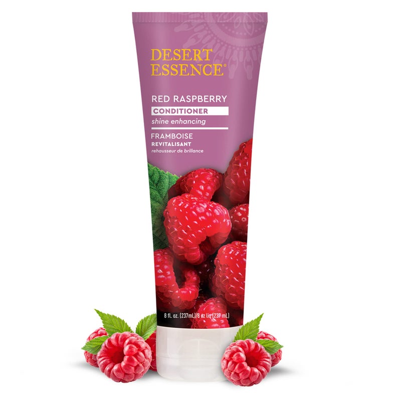 Desert Essence Red Raspberry Conditioner - 8 Fl Ounce - Shine Enhancing - Vitamin A & C - Smooth & Silky - Strengthing - Shea Butter - Calcium & Magnesium - Vitamin B5 - Image 2