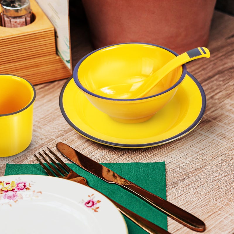 🍳 طقم أطباق عشاء من الميلامين المتين للاستخدام المنزلي والمطاعم - Image 5