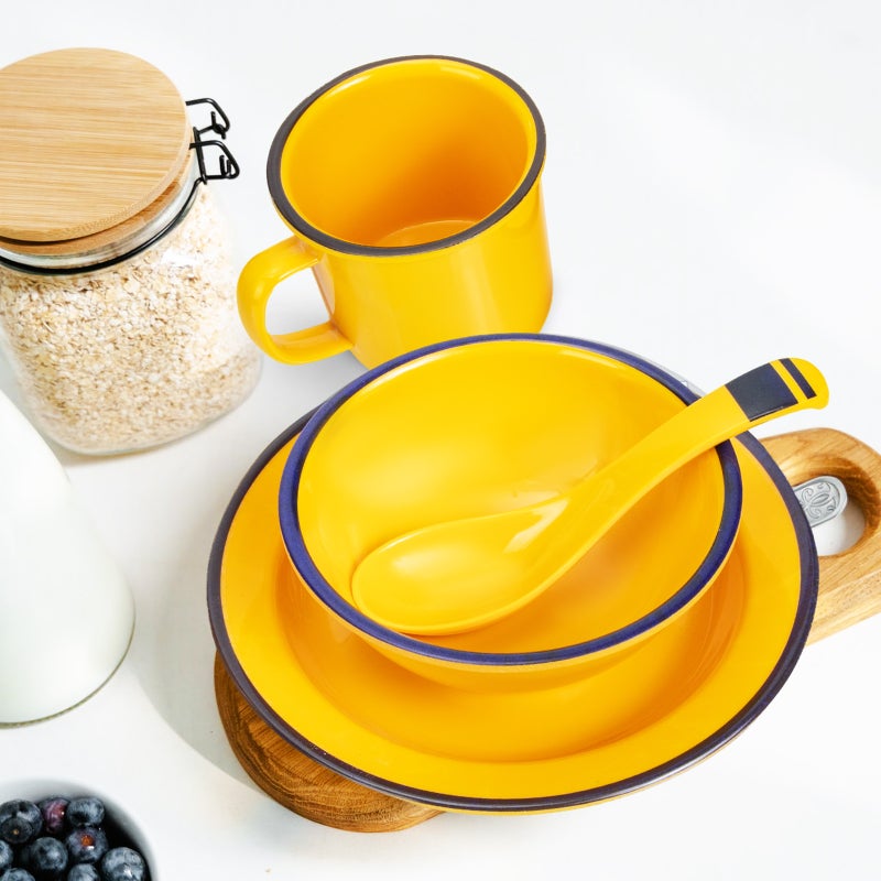 🍳 طقم أطباق عشاء من الميلامين المتين للاستخدام المنزلي والمطاعم - Image 1