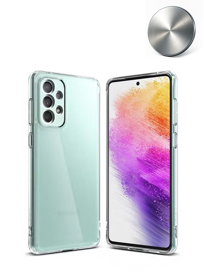 CHAPPELINE Wing Series Ultra Thin TPU Soft Corner Case Cover With Free Iron Plate For Samsung Galaxy A73 5G Clear - Image 1