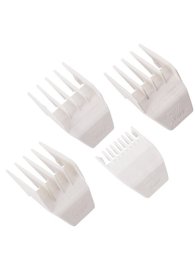 colorski Professional Peanut Clipper Guards for Wahl Peanut - From 1/8 Inch to 1/2 Inch, Fits for Wahl Peanut, White-4PCS  - Image 1