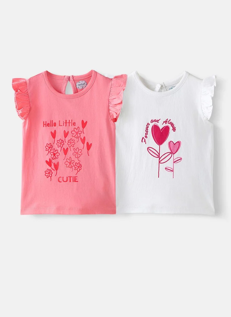 Nautinati Nautinati Girls Cotton Printed Top