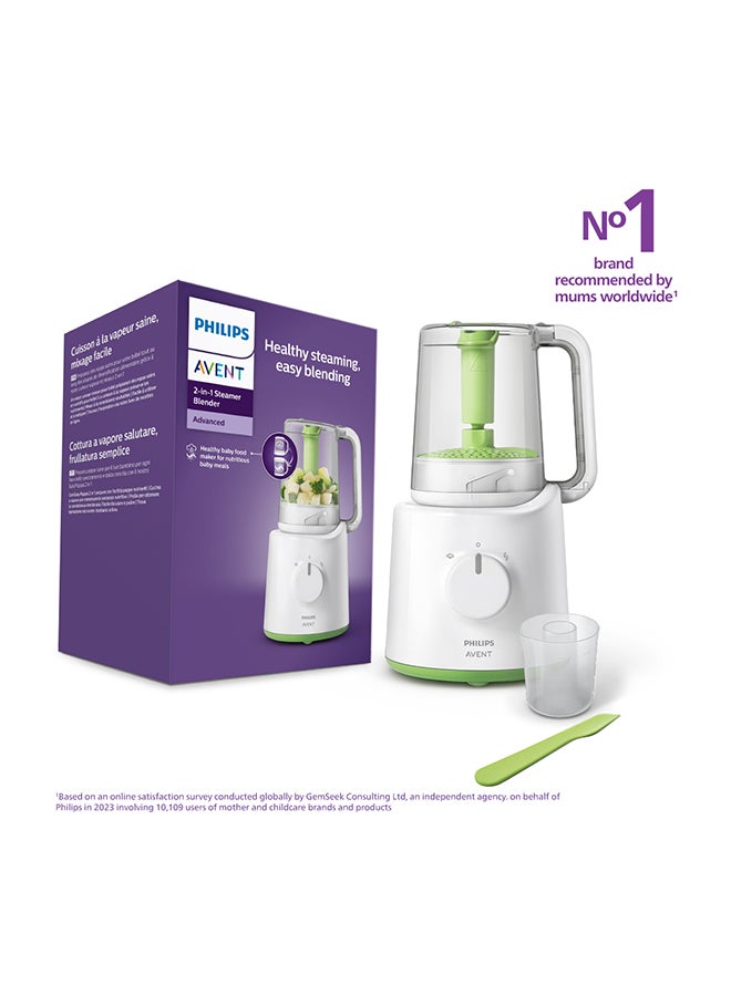 Philips Avent Babyfood Advanced 2-in-1 Steamer & Blender 400 W | Healthy Steaming, Easy Blending | No.1 Brand Recommended By Moms Worldwide - Image 1