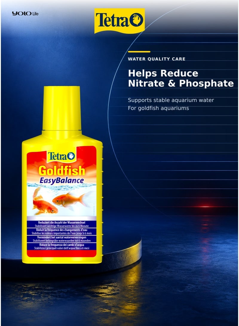تترا Tetra Goldfish EasyBalance 100 مل مكيف مياه حوض السمك، يثبّت pH و KH لأحواض الأسماك الذهبية وأسماك الماء البارد، يقلل تكرار تغيير الماء، مياه صحية حتى 6 أشهر - Image 5