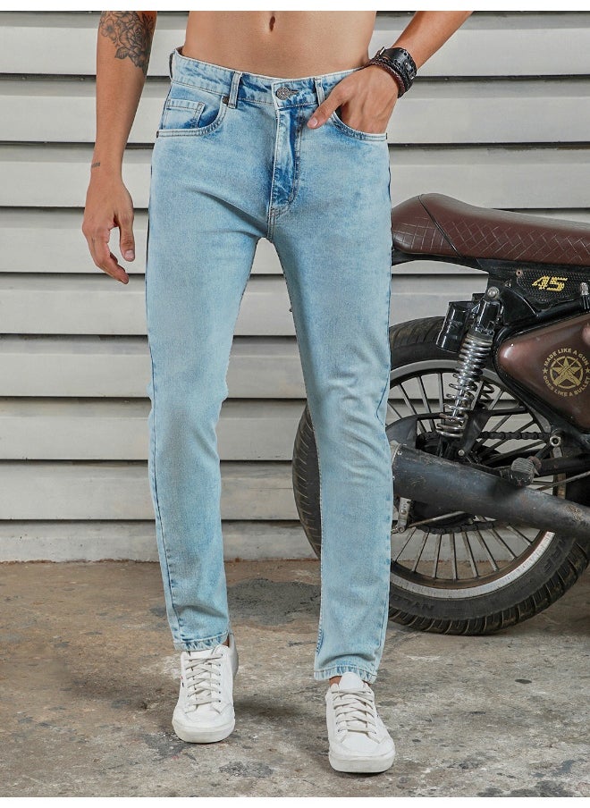 HIGH STAR Men’s Straight Tapered Indigo Jeans – Casual and Stylish  - Image 5