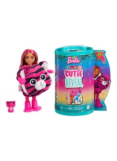 Barbie Chelsea Cutie Reveal Chelsea Jungle Friends Series - Tiger  - Image 1