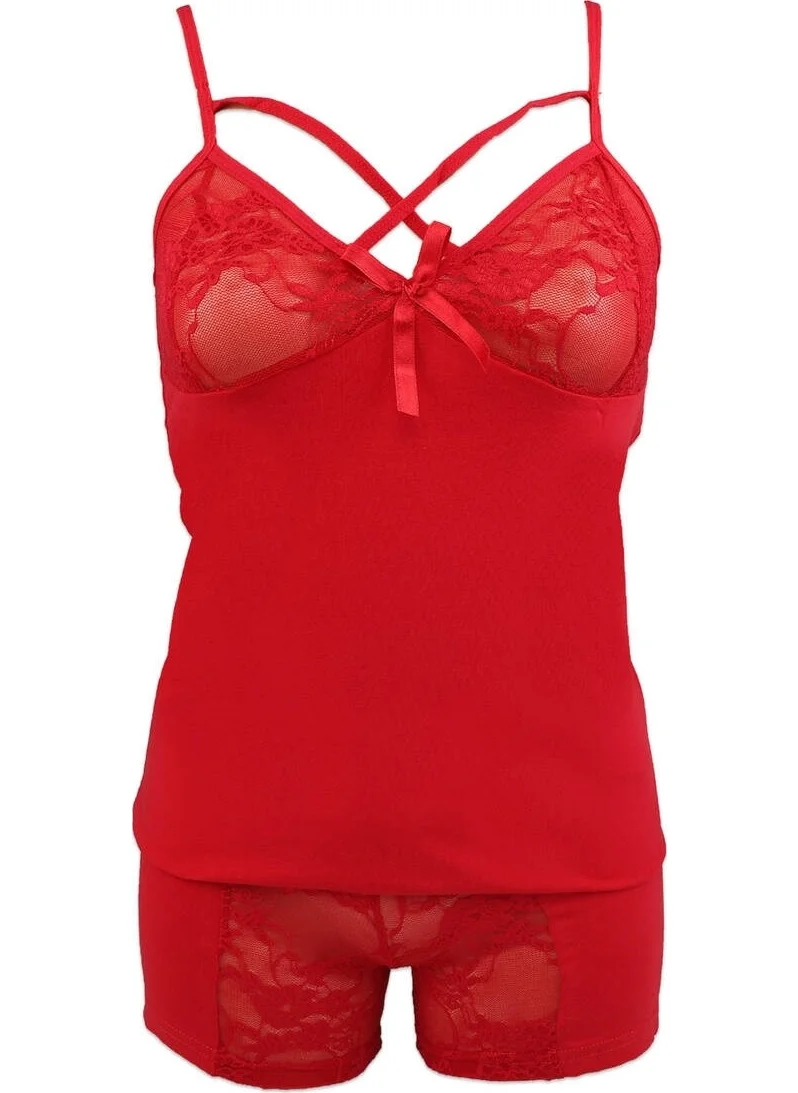 KOTA Lace Women's 2-Piece Suit 6329 | Red