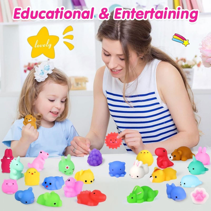 OCATO Squishies 40pcs Mochi Squishy Toys Party Favors for Kids Stocking Stuffers Mini Kawaii Squishy Treasure Box Toys for Classroom Prizes Fidget Toys Goodie Bag Christmas Easter Egg Fillers Gift for Kids - Image 4