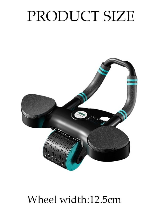 DUNISO - Automatic Rebound Abdominal Wheel Ab Roller Wheel with Automatic Rebound Assistance Resistance Springs Ergonomic Handle Abdominal Wheel Roller with Timer Holder Knee Pads Ab Wheel Roller - Image 1