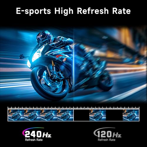 ArcticPro Monitor 24inch Gaming Monitor 240Hz, FHD 1080p, 2ms Response Time, Adaptive sync, 3000:1 Contrast, PC Monitor, 3-Sided Frameless, Ultra Slim, 120% sRGB, Bluelight Filter, HDMI & DP Ports - Image 2