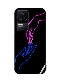 Protective Case Cover For Xiaomi Redmi K40S Hands In Neon Lights Design Multicolour