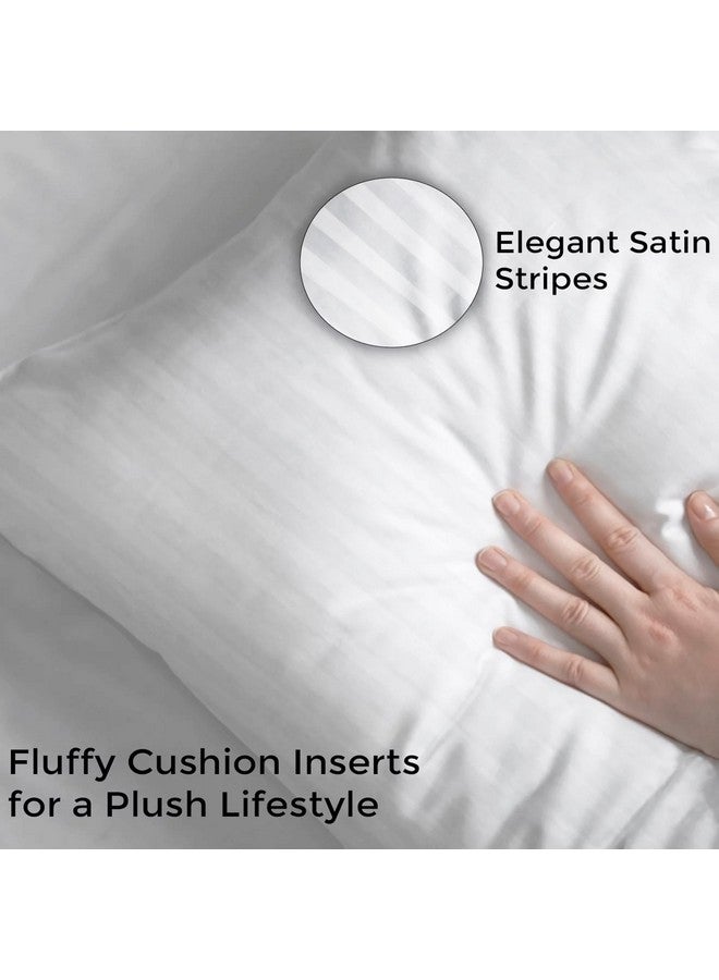 AVI Soft & Fluffy Micorfiber Filled Hotel Quality Premium Cushions Filler Set of 5, 24 x 24 Inch, Decorative Cushion for Sofa, Bed, Throw Pillow Insert, Office (White) - Image 4