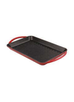 VAV Dutch Oven Square Grill Pan, Healthy and Safe Non-Stick 21.8x33.3cm / 8.6x13.1Inch – Red  - Image 1