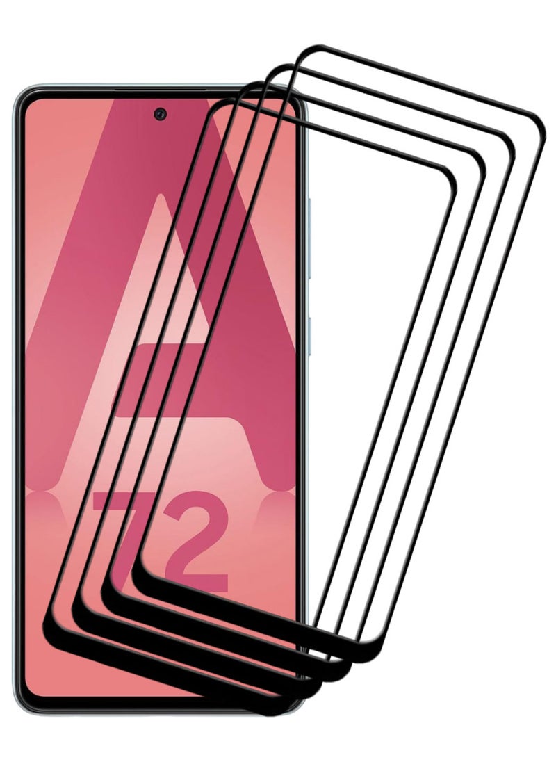 أكاليكس 4 قطع، حماية شاشة، لهاتف سامسونج جالاكسي A72، جودة ممتازة. - Image 1