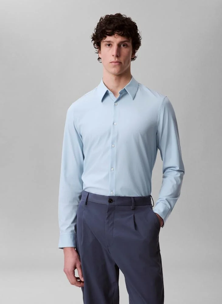 CALVIN KLEIN Casual Long Sleeve Slim Fit Shirt