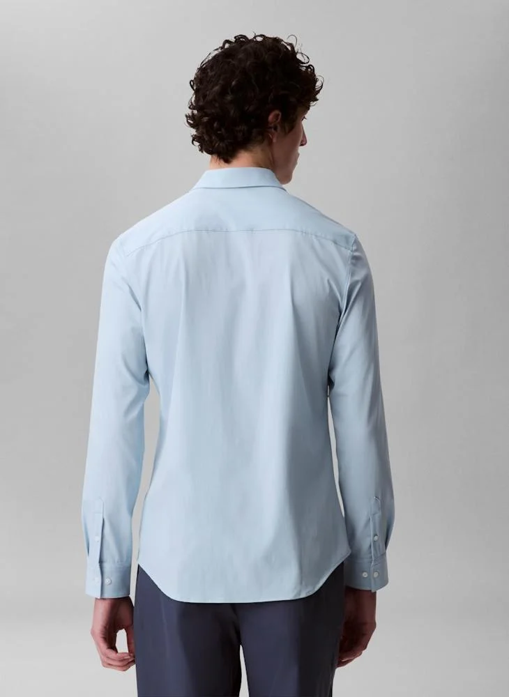 CALVIN KLEIN Casual Long Sleeve Slim Fit Shirt