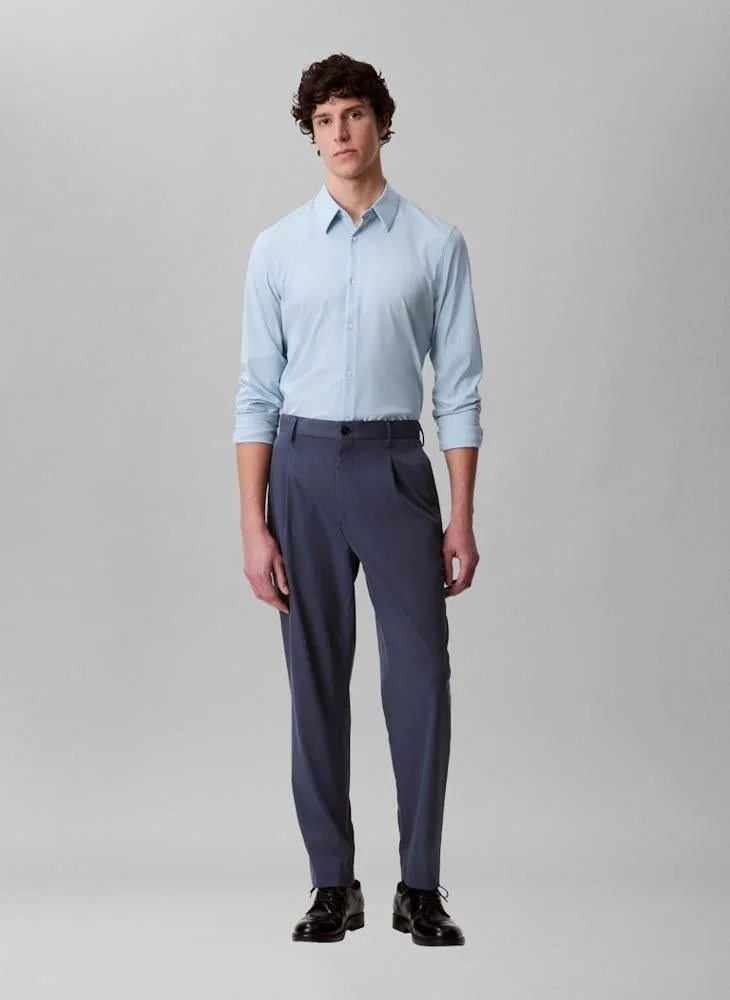 Calvin Klein Niagara Mist Casual Long Sleeve Slim Fit Shirt for Men | Best Price UAE