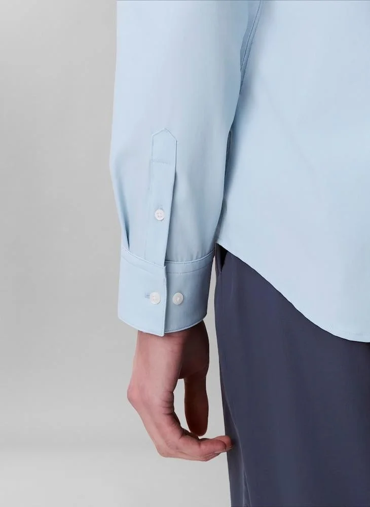 Calvin Klein Niagara Mist Casual Long Sleeve Slim Fit Shirt for Men | Best Price UAE