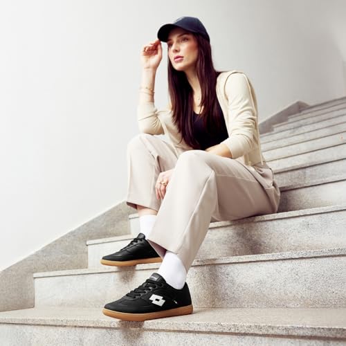 Lotto Women Mavin Court Black Sneakers - Image 4