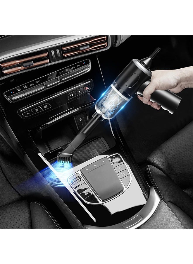 3 in 1 Keyboard Vacuum Cleaner, 12000PA High Power Handheld Car Vacuum, Cordless Portable Mini Table Vacuum Cleaner, Compressed Air Duster Keyboard Cleaner for Car,Desktop, Pet Hair Cleaning - Image 3